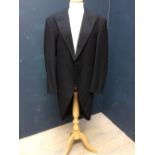 Gentleman's black tail jacket, approx. 38S