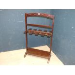 C19th mahogany boot & whip stand