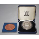 The Centenary Test Match. England v Australia 1880-1980. Medallion commemorating the first Test