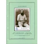 'W.G. Grace. 150th Anniversary of the Birth of W.G. Grace 1848-1998' Commemorative green album