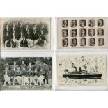 England and Touring teams 1880s-1990s. Eighteen mono real photograph postcards of England and