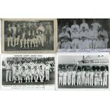 Yorkshire C.C.C. 1904-1973. Five mono postcards of Yorkshire teams for 1904, 1922, 1958 (at