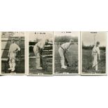 Kent C.C.C. Four Godfrey Phillips Ltd brown back 'Cricketers' series cigarette cards of J.C.