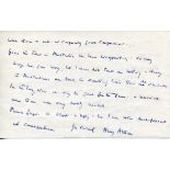 Harry Surtees Altham. Oxford University, Surrey & Hampshire 1909-1923. Two page handwritten letter