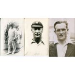 Hampshire C.C.C. c1930s. Two original mono real photograph plain back postcards of Alec Kennedy (