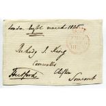 Francis Charles Seymour-Conway, 3rd Marquess of Hertford. Original signed free-front envelope to a