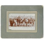 'Northamptonshire v Australians at Northampton, August 17-19th 1905'. Mono cabinet card style