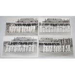 Scarborough Festival 1956-1963. Collection of original mono real photograph postcards of teams lined