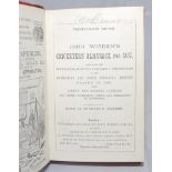 Wisden Cricketers' Almanack 1887. 24th edition. Original rear paper wrapper, bound in red quarter