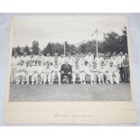 M.C.C. tour to Australia 1958/59. Original mono press photograph of the two teams for Prime