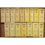 Wisden Cricketers' Almanacks 1954, 1971 to 1996 and 2000 to 2006. All original hardbacks with the