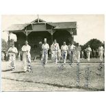 Sir Julian Cahn's Cricket team tour to New Zealand 1939. Original mono photograph of the Cahn team