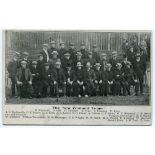 Rugby League. New Zealand tour to Australia and Great Britain 1907/08. Original mono postcard of the