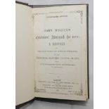 Wisden Cricketers' Almanack 1877. 14th edition. Bound in brown boards, lacking original wrappers,