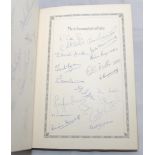 Thomas Henry Clark's Benefit Year 1961. 'Autographs of Test Teams and County Cricketers'. Hardback