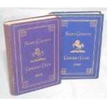 Kent County Cricket Club Annuals for 1929, 1930, 1931 & 1945. Hardback 'blue books'. Original