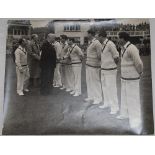 Australia to tour England 1953 'Coronation Tour'. Original large mono photograph of the Australian
