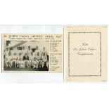 'Sir Julian Cahn's Cricket Team, 1937'. Tour to Ceylon and Malaya. Mono advertising postcard for '