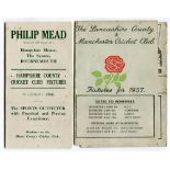 'Hampshire County Cricket Club Fixtures 1928' . Fixture booklet issued by Phillip Mead, Sports