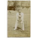 John Henry 'Jack' Board. Gloucestershire, London County, Hawke's Bay & England 1891-1914. Sepia real