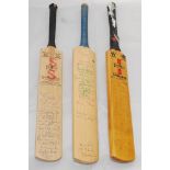 Yorkshire C.C.C. 1975-1976. Miniature Stuart Surridge 'Perfect' cricket bat, 17", for Yorkshire v