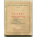 'Cricket Records. Compiled from Wisden Cricketers' Almanack'. Hay's Sports & Games Series No.2. Hove