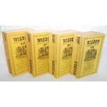 Wisden Cricketers' Almanacks 1954, 1956, 1957 and 1958. Original softbacks. Signed bookplate of