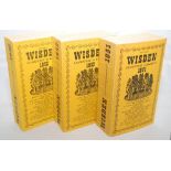 Wisden Cricketers' Almanacks 1951, 1952 and 1953. Original softbacks. Signed bookplate of Bob