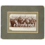 'Northamptonshire v Australians at Northampton, August 17-19th 1905'. Mono cabinet card style