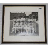 England v India 1946. Excellent original official mono photograph of the England team standing and