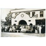 Sir Julian Cahn's Cricket Team to Jamaica 1929. Mono photograph taken at the tour featuring the