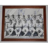 Somerset C.C.C. 1964. Mono photograph of the 1964 Somerset team seated and standing in rows