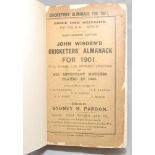 Wisden Cricketers' Almanacks 1898 and 1901. 35th & 38th editions. The 1898 edition with original