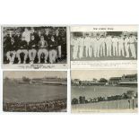 Surrey C.C.C. 1905. Original mono real photograph postcard of the 1905 Surrey team, seated and