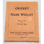 Frank Woolley. Flicker book. 'Square Cut and Walking Shot'. Published by Flicker Productions of