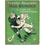 'Special Souvenir. All Blacks in England, Ireland & Wales' [1924/25]. Edited by RA Byers-Barr.