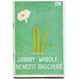 Signed Benefit and Testimonial brochures. Good selection of brochures include Johnny Wardle 1957.