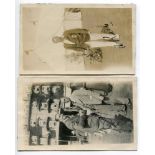 Surrey C.C.C. c1920s. Two mono candid photographs of Peach at Horsham and Ducat at Hastings. Both