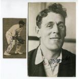 Edward William John Brooks. Surrey 1925-1939. Mono postcard size press photograph of Brooks, head