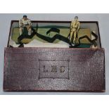 'Lamplough's Model Cricket'- by Royal Letters patent. Early c1890's cricket game with wicket, colour