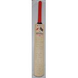 South Africa tour to England 2003. Full size bat with label for 'England v South Africa Cricket Tour