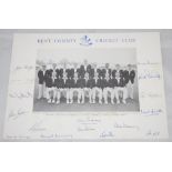 Kent C.C.C. c1960s. Official mono printed photograph of the Kent team, seated and standing in rows