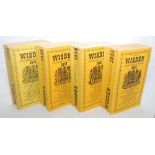 Wisden Cricketers' Almanack 1951 to 1954. Original limp cloth covers. The 1951 edition has a