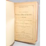 Wisden Cricketers' Almanack 1880. 17th edition. Original paper wrappers, bound in light brown