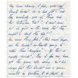 Canon John Henry 'Jack' Parsons. Warwickshire & Europeans 1910-1934. Four page letter handwritten in