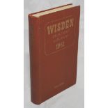 Wisden Cricketers' Almanack 1942. 79th edition. Original hardback. Only 900 hardback copies were