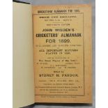 Wisden Cricketers' Almanack 1899. 36th edition. Original paper wrappers, bound in navy blue