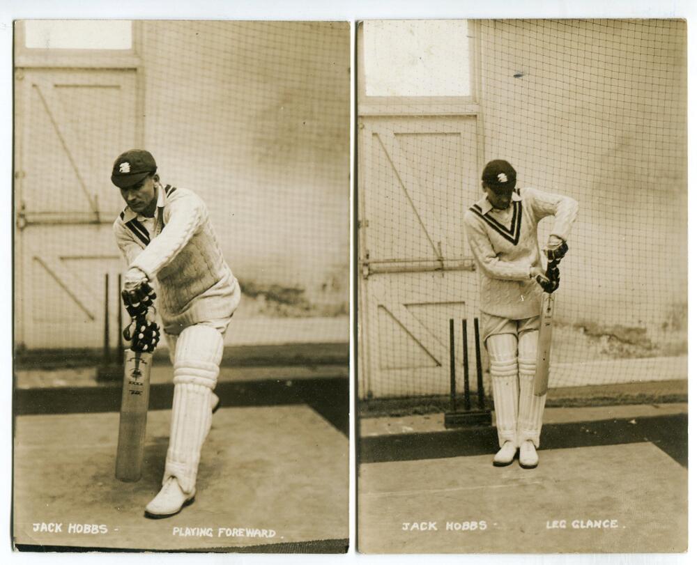 John Berry 'Jack' Hobbs. Surrey & England 1905-1934. An interesting set of five sepia real - Image 2 of 2