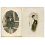 Wilfred Rhodes. Yorkshire, Europeans & England 1898-1930. Original sepia candid cameo photograph