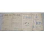 Test and County scorecards 1945-2000s. Good selection of over two hundred and forty official